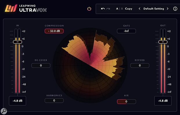 Leapwing Audio UltraVox 2 all-in-one vocal processing plug-in compressor de-esser saturation reverb