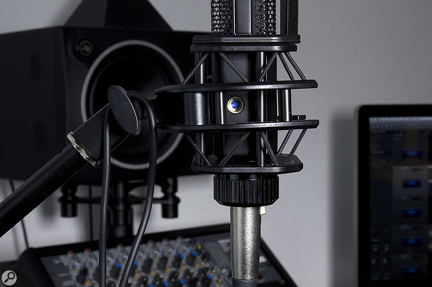 The secondary output is accessed via a mini-XLR socket on the side of the mic.