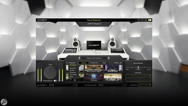 Lewitt Space Replicator 2.0 virtual room speaker mixing environment