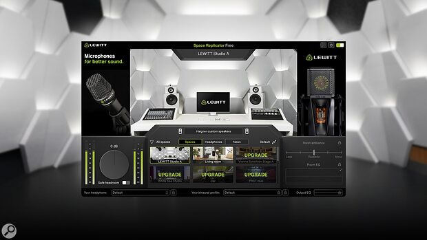 Lewitt Space Replicator Free virtual room speaker mixing environment