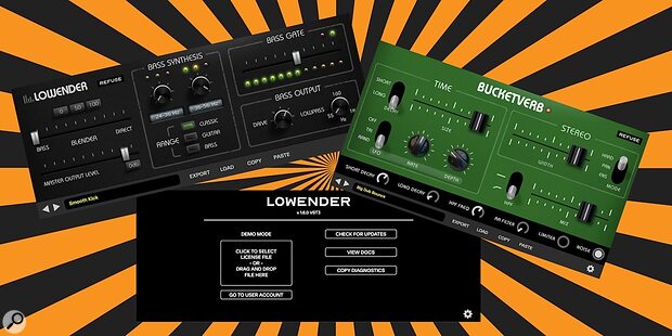 reFuse Software Bucketverb Lowender subharmonic synthesizer reverb plug-ins
