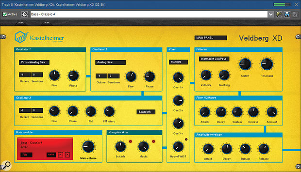 It can create some decent sounds, but the Kastelheimer Veldberg XD synth is perhaps not the prettiest you will ever use.