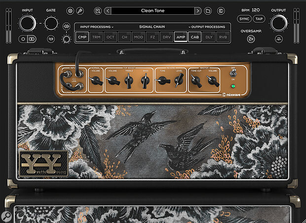 The GUI not only delivers an intuitive workflow, but also features graphics designed by Yvette Young.