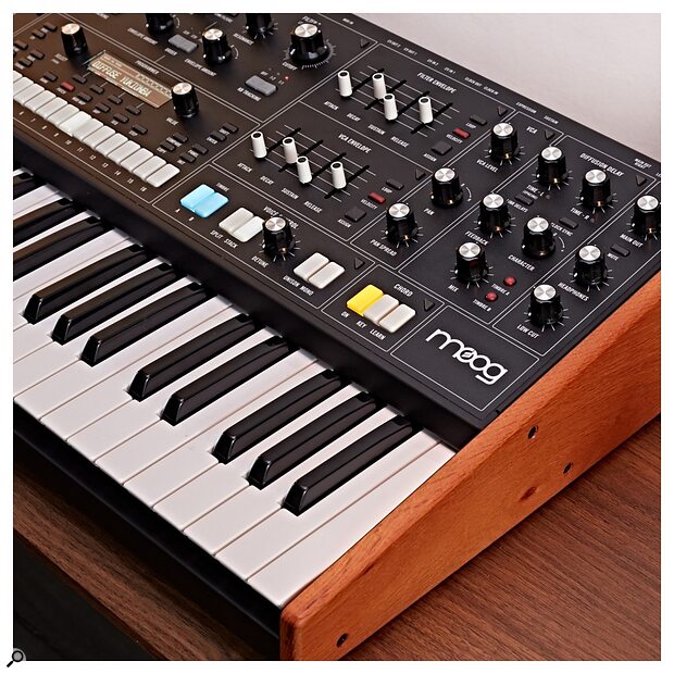 Moog Muse righthand side of front panel: Filters and VCAs