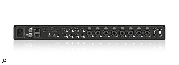 MOTU 10pre Thunderbolt 4 USB4 audio interface AVB AoIP