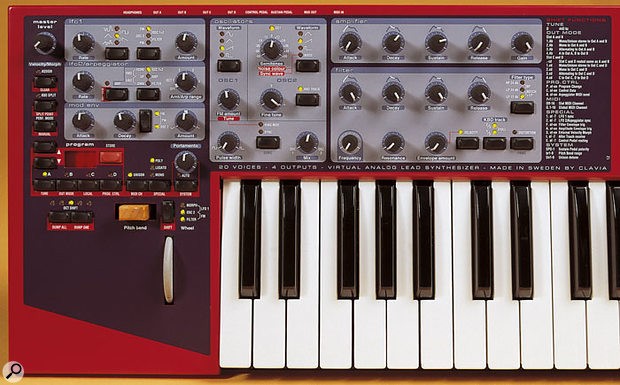 Clavia Nord Lead 2X front panel.