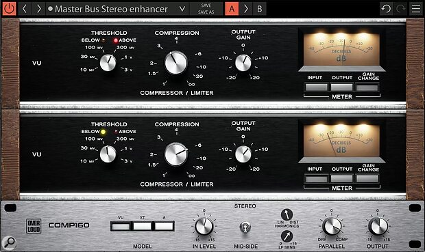 Overloud Gem Comp160 DBX 160 compressor plug-in emulation