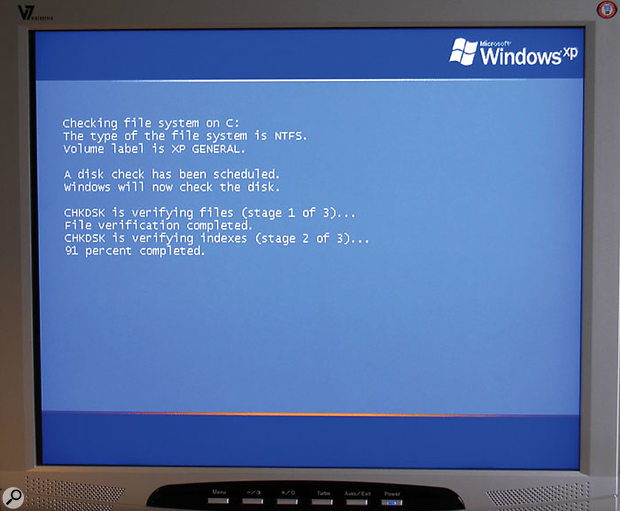 Running CHKDSK a couple of times a year to scan and fix any hard drive errors is a wise precaution that will help keep your PC running smoothly.