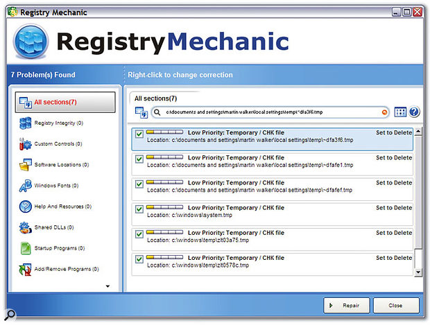 Utilities such as Registry Medic and Registry Mechanic will keep your Windows Registry free of redundant entries and references to non-existent files.