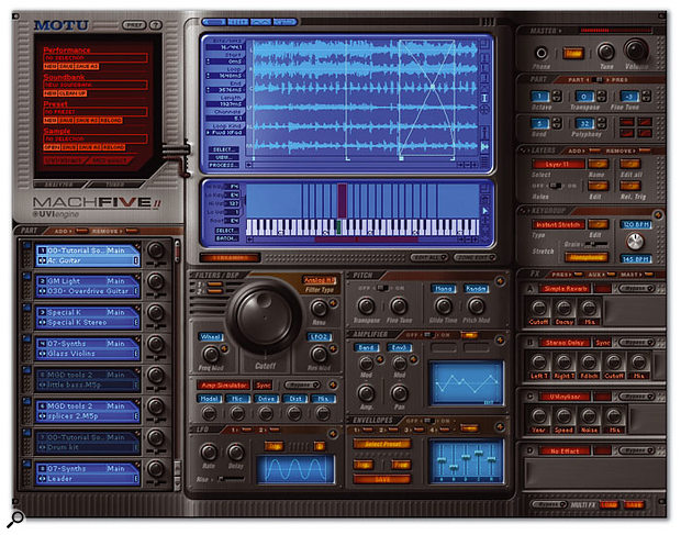 Mach Five Mk II: MOTU have made multiple enhancements to the new version of their soft sampler.