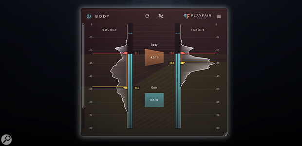 Playfair Audio Body free Dynamic Grading plug-in