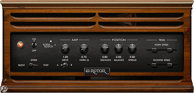 The Rotor plug‑in sounds impressive on guitars.