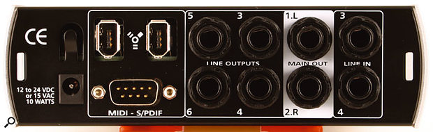 The Firebox's digital and MIDI I/O are available on a separate breakout cable.