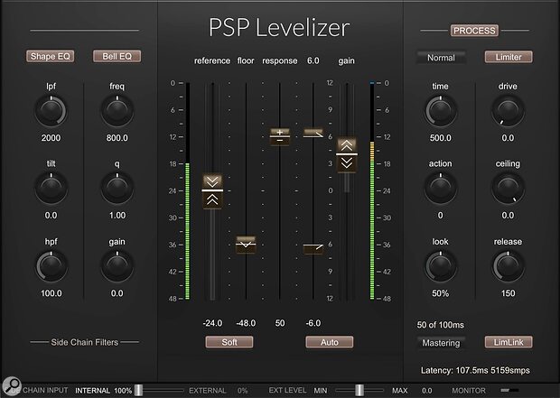 PSPaudioware PSP Levelizer automatic fader level control plug-in