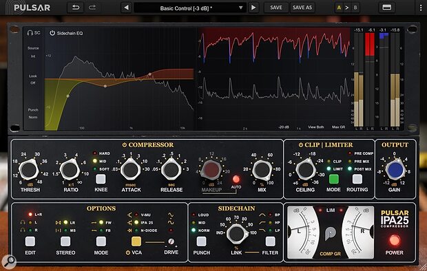 Pulsar Audio IPA 25 API 2500 inspired VCA compressor plug-in