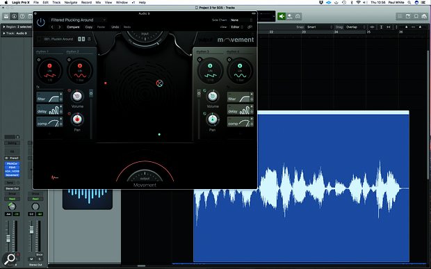 For more complex rhythmic effects, Output’s Movement plug-in (or, if you use Logic Pro, the bundled Step FX) can modulate multiple effects, with everything locked to your song tempo.