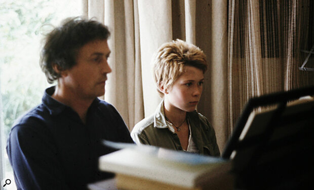 Peter and daughter Sofka Zinovieff circa 1975