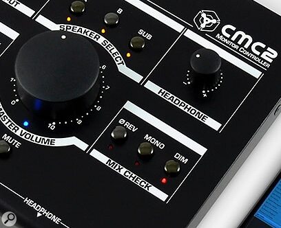 Drawmer’s CMC2 is one of the more affordable monitor controllers to offer both mono‑sum and right‑channel‑invert buttons. The former on its own delivers the Mid signal to your speakers, while pressing both at once gives you the Sides.