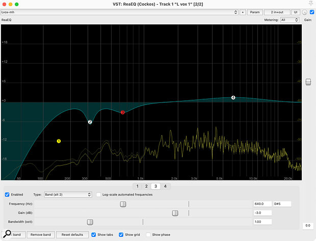 Typically, corrective EQ, where you pull down problem frequencies or dramatically reshape a sound, is better performed before compression — that way the compressor is acting on something like the wanted signal — and arguably most of this could best be achieved long before you actually start mixing!