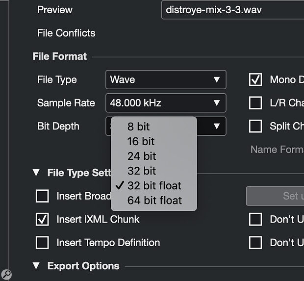 If your DAW offers word‑length options on mixdown or file export, it probably has dither built into the process.