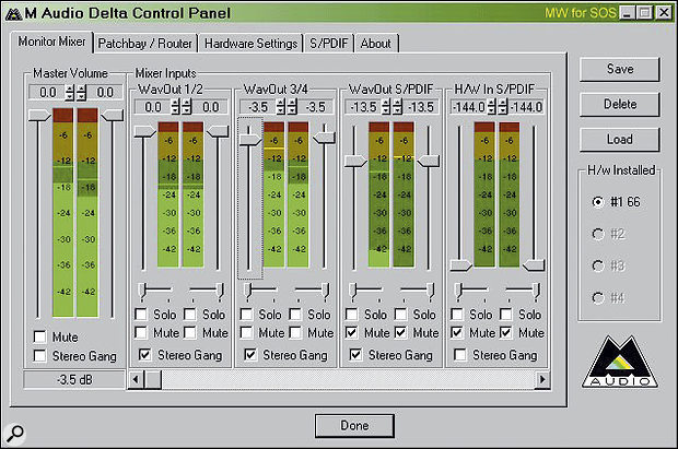 Q & A M-Audio sound card.