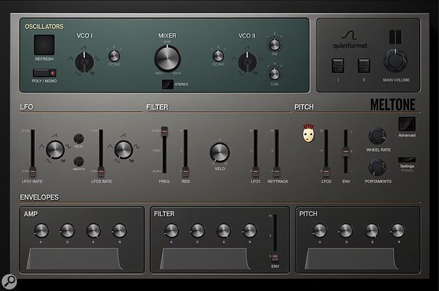 quietformat Meltone software synthesizer