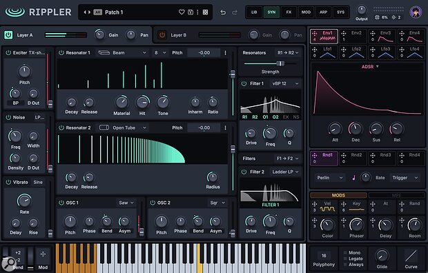 reFX Rippler physical modelling software synthesizer