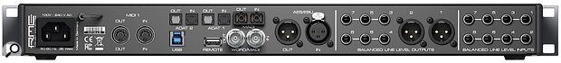 RME Fireface UFX III 94-channel USB 3.0 audio interface analogue digital I/O TotalMix FX Mac Windows Linux