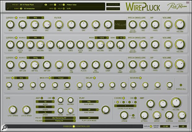 Rob Papen WirePluck software synthesizer