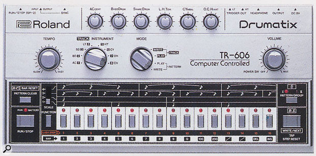 The TB303 and TR606 were clearly designed to be used together, as can be seen from their physical resemblence. But one went on to defy all expectations and become the sonic heart of thousands of dance classics, years after the deletion of the product, while the other is a now largely forgotten drum machine.