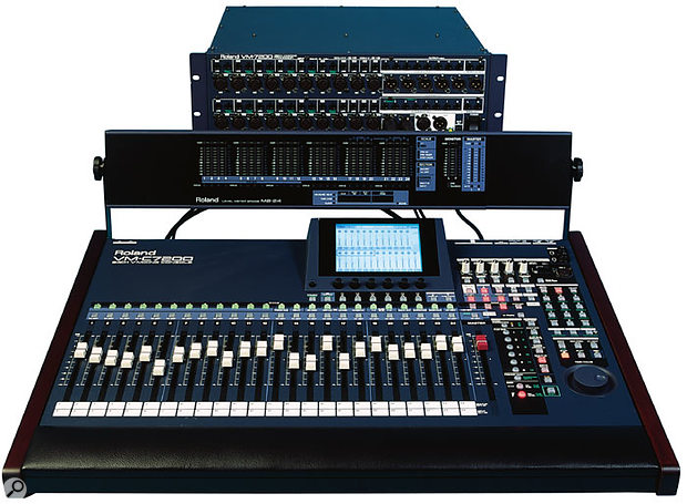 Despite strong efforts by Korg (with their 168RC) and Roland (with the V-Mixer system shown here), nobody ever really made a dent in Yamaha's dominance of the project-studio digital mixer market in the late '90s.