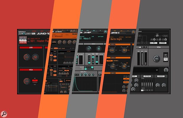 Roland Zenology Pro Collection Juno-106 Jupiter-8 SH-201 JD-800 JX-8P software synthesizer plug-in