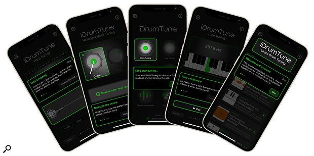 RT60 iDrumTune drum-tuning app iOS Android