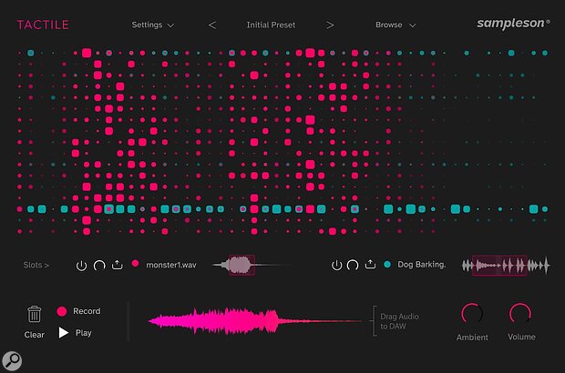 Sampleson Tactile ambient cinematic soundscape plug-in virtual instrument