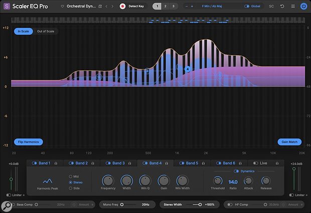 Scaler Music Scaler EQ Pro audio plug-in MIDI control