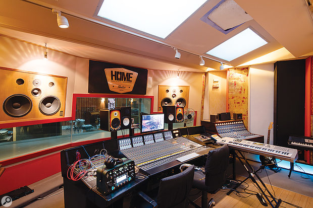 Studio 2 features an unusually large control room, designed to provide a comfortable environment for writing and relaxing as well as for mixing.