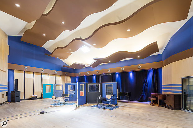 The large ‘South Atlantic’ live room in Studio A.