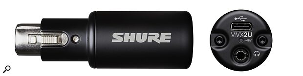 Shure MVX2U Gen2 compact portable USB-C audio interface