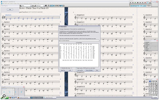 '12-Tone Matrix' is a new plug-in for generating all possible rows of a given tone row, useful for those writing or studying serial composition. Guess the piece, anyone?