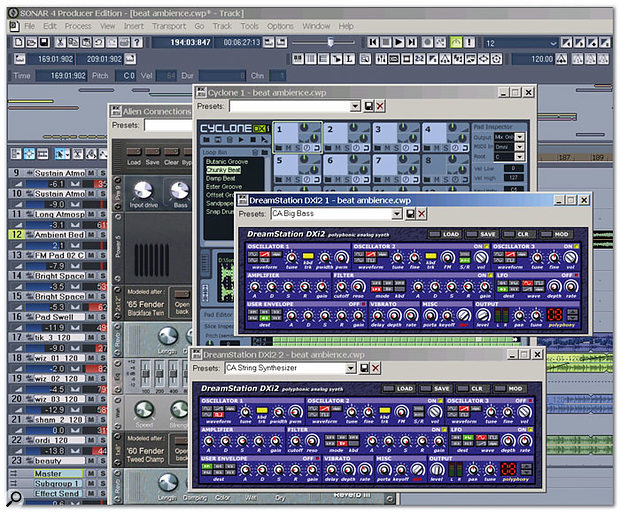 Using Sonar's Dreamstation Soft Synth