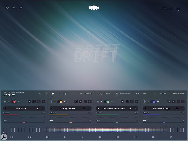 Sonora Cinematic Drift Audiomodern Soundbox MPE sampler sound pack