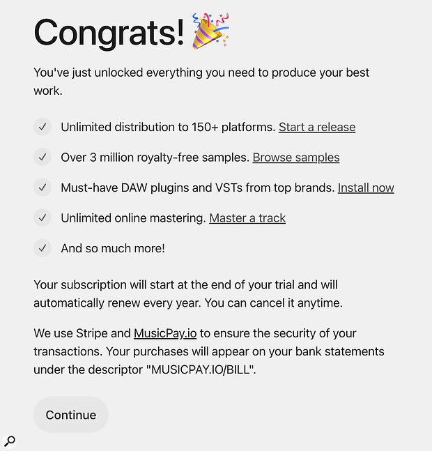 The seven‑day trial gives you access not only to more features, but also evaluation versions of various plug‑ins.