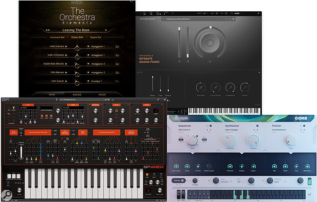 Just a few of the instrument plug‑ins already bundled with your subscription — we’ll be adding more over time.