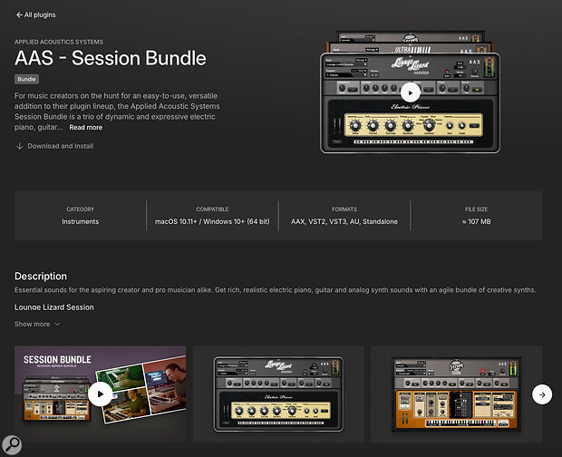 The AAS Session Bundle, included with SOS For Artists, had a lot to offer for this project!