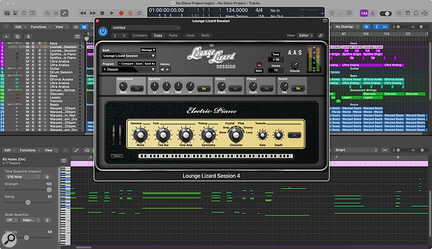The Lounge Lizard settings used for the electric piano sound described in this article.