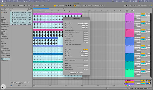 The version of Ableton included in SOSFA provides a quick and easy way to time‑stretch your samples.