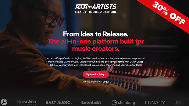 SOSFA Offer Header audio recording mixing production mastering distribution subscription bundle