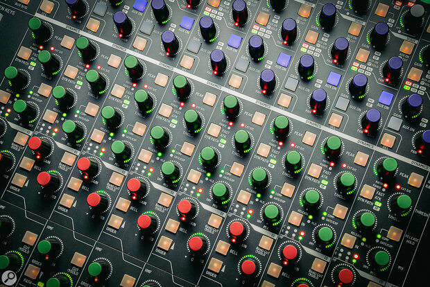 Arguably the headline new feature: the switchable feed-forward/feedback VCA dynamics module, an enhanced version of the one found on SSL’s 9000-series consoles.