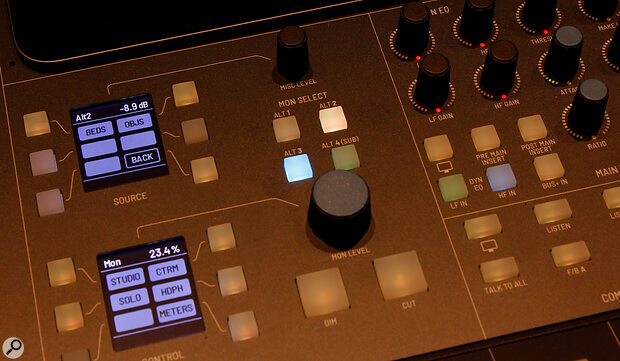 There are ample source and monitor selection facilities, including the ability to route processed signals to an external immersive audio system.