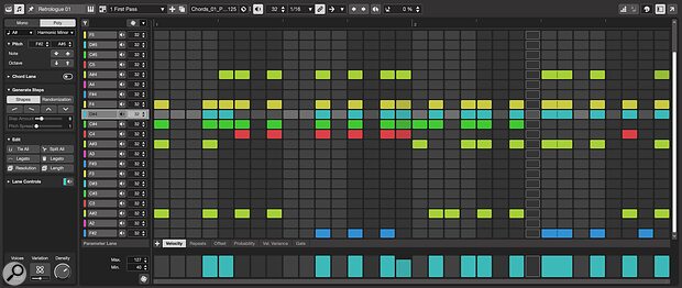 Steinberg Cubase 15 Pattern Sequencer monophonic polyphonic step sequencer